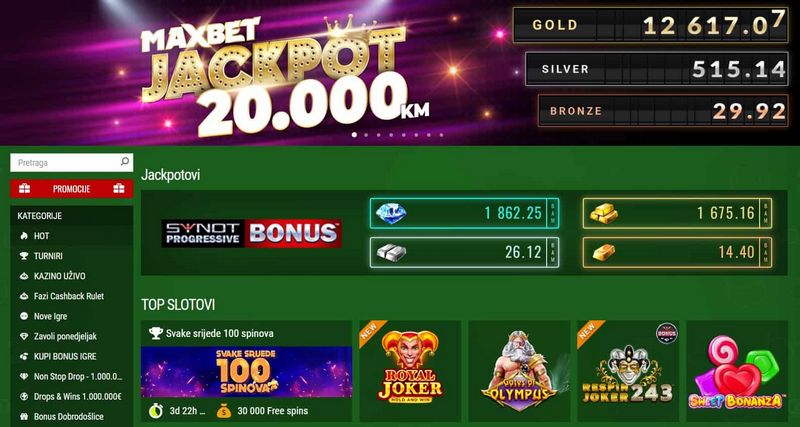 Maxbet Casino stranica Hrvatska: Vodeća online platforma za PC igre i sportsko klađenje